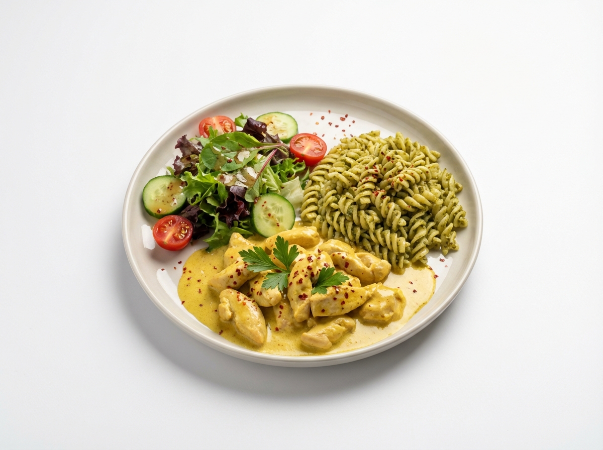 Köri Soslu Kremali Tavuk – Sef Tabagı